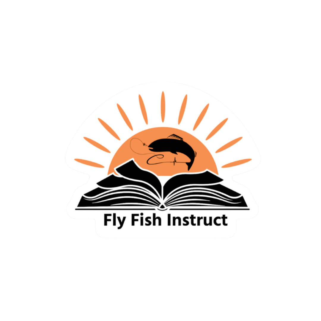 Fly Fish Instruct Sticker