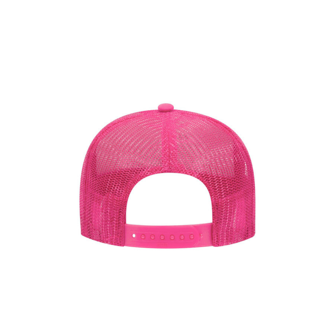 Foam - Pink and White Mesh Back Trucker Hat