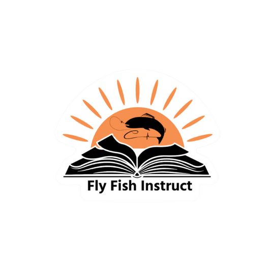 Fly Fish Instruct Sticker