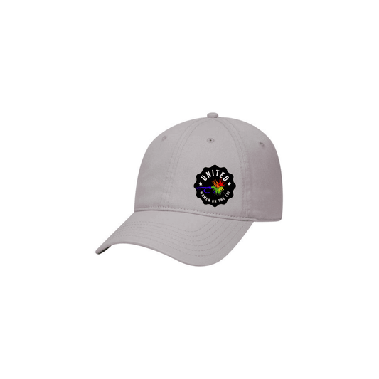 Gray Low Profile UWOTF Rainbow Logo Unstructured Dad Hat
