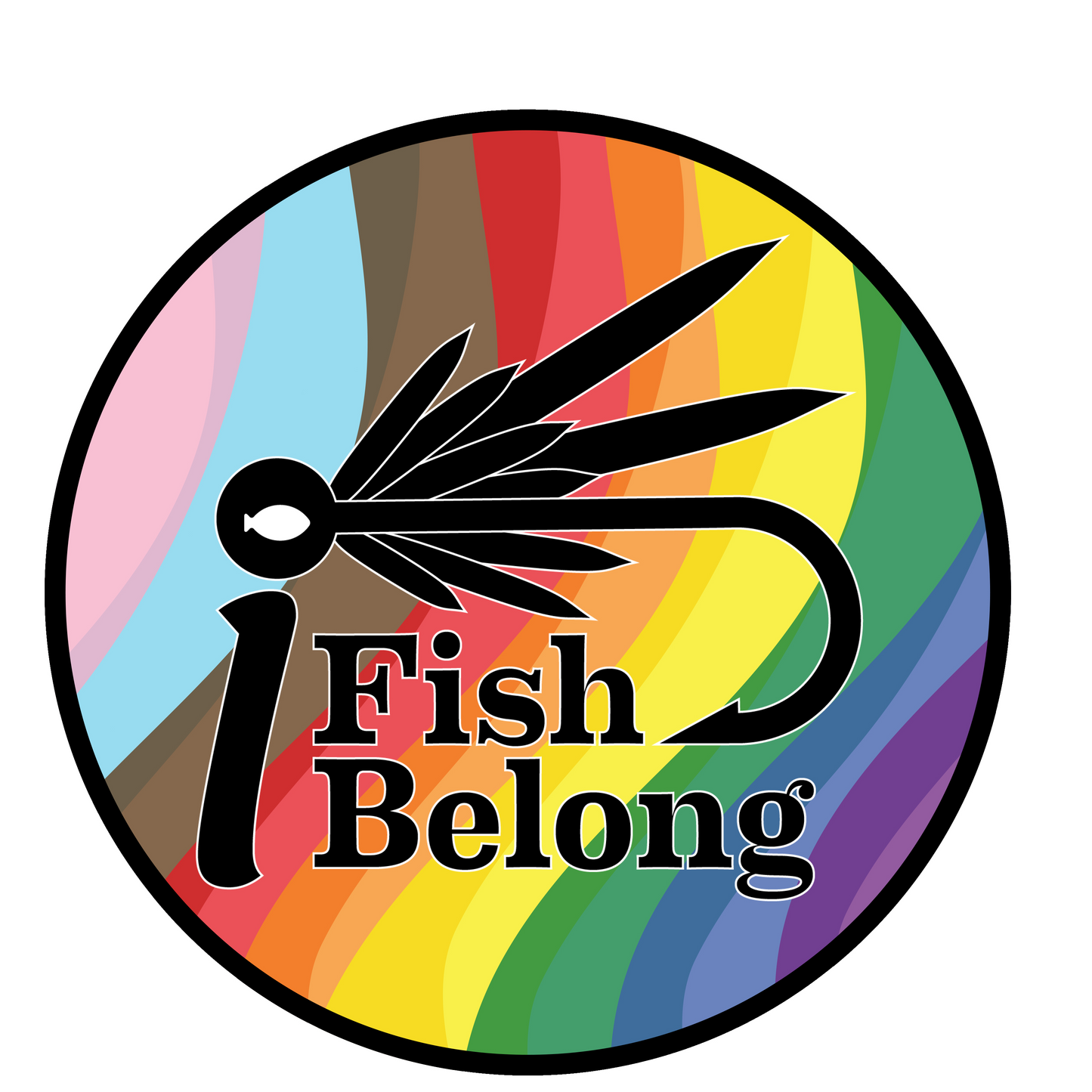 Charcoal Gray Low Profile Progressive iFishiBelong Woven Patch Unstructured Dad Hat
