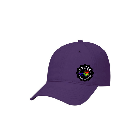 Purple Low Profile UWOTF Rainbow Logo Unstructured Dad Hat