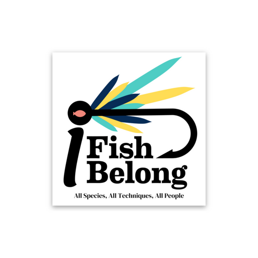 iFishiBelong Logo 2x2 Sticker