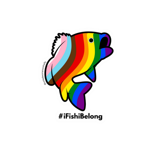 iFishiBelong Bass Sticker