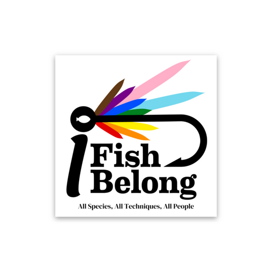 iFishiBelong Progressive Logo 2x2 Sticker