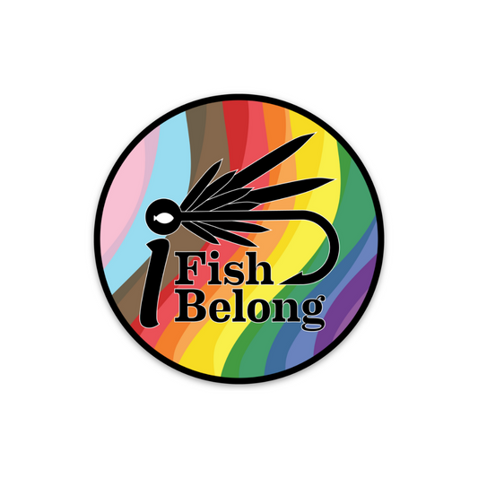 iFishiBelong Progressive Logo 3x3 Sticker