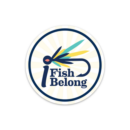 iFishiBelong Starburst Logo 3x3 Sticker
